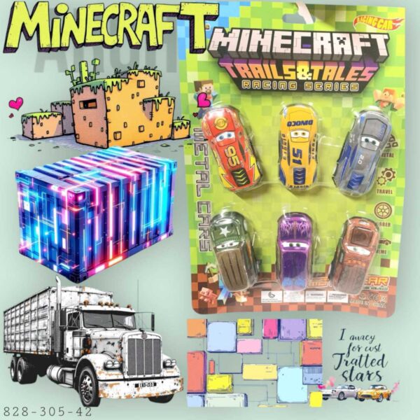 328-305 Mine Craft Car Set